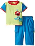 Nuby baby-boys新生児2 Piece Pant Setモンスター カラー: グリーン