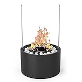 Elite Flame Eden Tabletop Ventless Bio Ethanol Fireplace in Black by Elite Flame [並行輸入品]