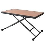 宮武製作所 リフティングテーブル 高さ 無断階調整 ブラウン 幅92.5×奥行き55×高さ11.5~71cm CT-L930