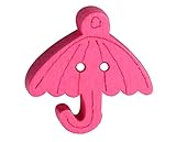 60のセット、ベビーセーターのボタンの漫画傘装飾ボタン、Rosered