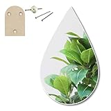 鏡 トイレ 洗面 壁掛け 北欧 26×39cm [ 賃貸 壁 貼れる鏡 デザイン ミラー ] かがみのカタチウォーター