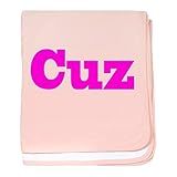 CafePress – ピンクCuz – スーパーソフトベビー毛布、新生児おくるみ ピンク 05501222366832E