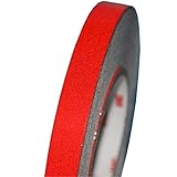 【 夜間 に 超 目立つ !!!  45m ロング 蛍光　反射テープ ： レッド 】 自動車 ドレスアップ 交通 事故 危険 防止 子供 ペット 駐車場 安全 表示 【 防滴 伸縮 仕様】