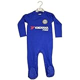 チェルシー フットボールクラブ Chelsea FC オフィシャル商品 赤ちゃん・ベビー用 長袖 ボディースーツ ロンパース (9-12ヶ月) (ブルー)