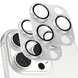 「2枚セット」カメラフイルム iPhone16 Pro/16 Pro Max用 カメラカバー 全面保護 いphone16 pro/16プロ max レンズカバー 露出オーバー防止 超高透過率 アイフォン16 Pro/16 Pro Max カメラ保護 レンズガード ホワイトチタニウム