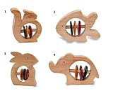 4 Piece Baby Wooden Rattleおもちゃセット:モデルsp-gl001
