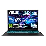 ASUS ゲーミングノートPC Gaming V16 V3607VM 16インチ RTX 5060 Core 7 メモリ16GB SSD512GB 144Hz Windows 11 ブラック