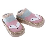 Prettyia 赤ちゃん　ベビー　ブーティ　ソックス　靴下　コットン　通気性　柔らかい　4サイズ6色選べ - ピンクフォックス, XL