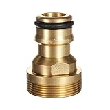 新しい3 / 4 "ねじ真鍮ガーデン水ホースパイプコネクタチューブタップアダプタ継手+送料無料