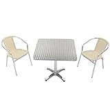 ガーデン3点セット ガーデンテーブル3点セット ガーデンテーブルセット 人工ラタン アルミチェア ダイニングチェア ロビーチェア ガーデンチェア スタッキングチェア ビーチチェア スタッキング アウト