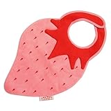 ララボイル ストロベリービブ　ミルキーベリー ピンク×レッド