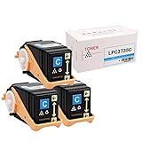 インクのチップス エプソン用 LPC3T35互換トナーカートリッジ 重合パウダー（ケミカルパウダー）採用 シアン×3セット (シアン) 対応機種：LP-S6160 / LP-S6160C0 / LP-S6160R1 / LP-S6160R2 / LP-S616C8 / LP-S616C9