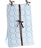 Bacati Quilted Circles Blue and Chocolate Diaper stcker by Bacati [並行輸入品]