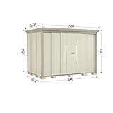 タクボ物置　ND／ストックマン　ND-2919　一般型　標準屋根　『屋外用中型・大型物置』 ムーンホワイト