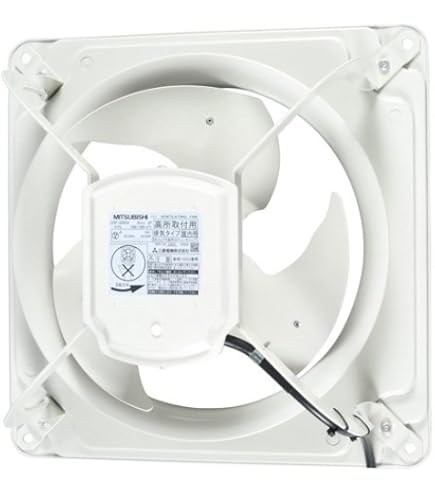 Amazon | 三菱電機 高静圧形工業用換気扇 シャッター付 排気形 風圧式 