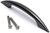 バルクハードウェアbh01048 Back Fix Dスタイルブラックニッケルハンドル、96 mm