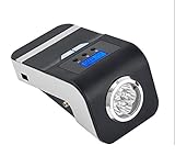 OBEST 車用空気入れ 80秒操作完成 エアーコンプレッサー 電動ポンプ LEDライト付 DC12V 120W 携帯便利 自動車/バイク/自転車/ボール/浮き輪/風船用