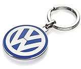 VW純正 ブルーエナメル メタル キーホルダー Large
