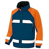 秋冬物 AITOZ アイトス 全天候型リフレクタージャケット AZ-56303 863ネイビー×オレンジ M