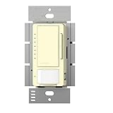 Lutron Maestro LED Dimmer switch with motion sensor, no neutral required, MSCL-OP153M-AL, Almond [並行