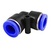 uxcell 空気圧クイック継手　チューブ継手　コネクタ　プッシュイン　ライトアングル　12mm～12mm　5個入り