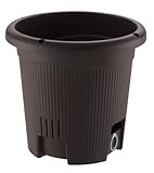リッチェル 水ラク 丸プランター30型 ダークブラウン(DB)