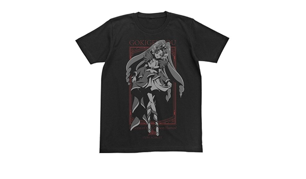 Amazon Go プリンセスプリキュア キュアスカーレット Tシャツ ブラック Mサイズ アニメ 萌えグッズ 通販