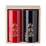 【一保堂茶舗】玉露 鶴齢（140g）・煎茶 正池の尾（140g）錻力製茶筒（中）桐箱入