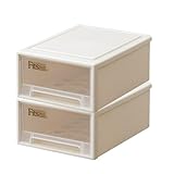 Fits フィッツケース 収納ケース まとめ買い2個セット リビング用 スモール カプチーノ