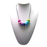 Nursing, Teething, Soothing, Drooling Necklace for Baby & Mom - Rainbow by Pump Strap