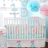 Aqua Pixie Baby 3pc Crib Set by My Baby Sam by My Baby Sam