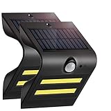 【改良版 2個】ソーラーライト センサーライト 人感センサー 搭載 新型 COB LED 屋外 照明 軒先 壁掛け 庭先 玄関周り などの ライト 夜間自動点灯