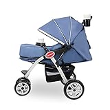[Kortchen] Baby Stroller  3輪 ベビーカー 高速配信  (海外直送品) (Blue)