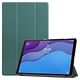Lenovo Tab M10 HD ケース Lenovo Tab M10 HD 2nd Gen ケース Lenovo Tab M10 HD TB-X306F ケース【COKOVI】Lenovo Tab M10 HD 第2世代 2020 ケース Lenovo Tab M10 HD 10.1インチ ケース Lenovo Tab M10 HD ZA6W0022JP ケース Lenovo Tab M10 HD ZA6W0126JP ケース Lenovo Tab M10 HD ZA6V0168JP ケース スタンド機能付き 三つ折り 横開き 全面保護 軽量型 超薄型 オートスリープ機能 モデル番号：TB-X306F TB-X306X 専用ケース (ミッドナイトグリーン)