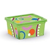 プラスチック収納ボックス XXSサイズ 7個セット Bubbles XXS 19.5x16.5x9.