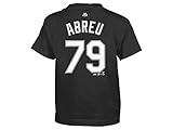 シカゴホワイトソックスKids Jose Abreu名前と番号Tシャツ – ブラック# 79、 ブルー