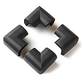 ALDORADO 4 Pcs Set Soft Baby Safe Corner Protector Black [並行輸入品]