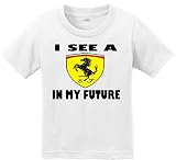 VRW I See a Ferrari In My Future幼児Tシャツ カラー: ホワイト