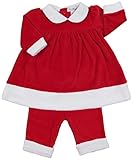 Kissy Kissyベビー女の子YuletideドレスW /レギンス(ベビー) カラー: レッド