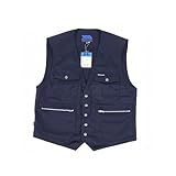 寅壱 寅一 ベスト(3920-611)3920シリーズ トップスブルーラベル鳶服 作業着 作業服 ニッカポッカ 鳶服 L 14：濃コン