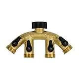 Gilmour Brass 4-Way Connector 44GF [並行輸入品]