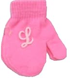ピンクマジックミトンTrimmed withモノグラムLetters for Infants Ages 0 – 2年