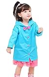 JOLIE JOIE レインコート キッズ カッパ 雨具 レインウェア 子供 女の子 可愛い バッグ付き Sブルー S A87