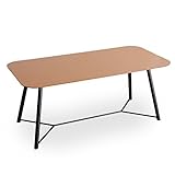 LOWYA （ロウヤ） ダイニング ダイニングテーブル 単品 オーク突板 ゆったりワイドサイズ 幅180cm 4人掛け スチール脚 新生活 おしゃれ ナチュラル/ブラック