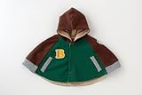 ニシキ フード付マント P5292 60-90cm グリーン