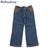 Donkey Jossy（ドンキージョシー） 「配色」ボンディングロングパンツ・ネイビー暖柔快【1603】【C】 110 ネイビー(N)
