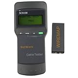 テースター ，SODIAL(R)SC8108 CAT5 RJ45 ネットワークLANの長さケーブルテースター　メーターテスター　RJ45　マスターポート (M)　テスターループバック RJ45ポート（