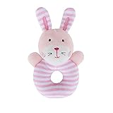 Qiyun Rattle Baby Rattleソフトコットンリングベルおもちゃかわいい動物形状for Kids Infant Newborns CY-1123-YL2