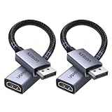 UGREEN 4K アダプター DP to HDMI 2パック 4K@30Hz 2K@60Hz DPオス-HDMIメス アルミニウム合金 ラップトップ/HDTV モニター/プロジェクターに対応