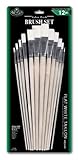 Royal & Langnickel RSET-9605 White Taklon Flat Brush Set